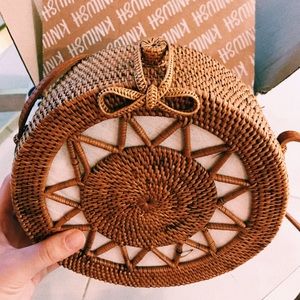 Ulu The Label Round Hand Woven Bag